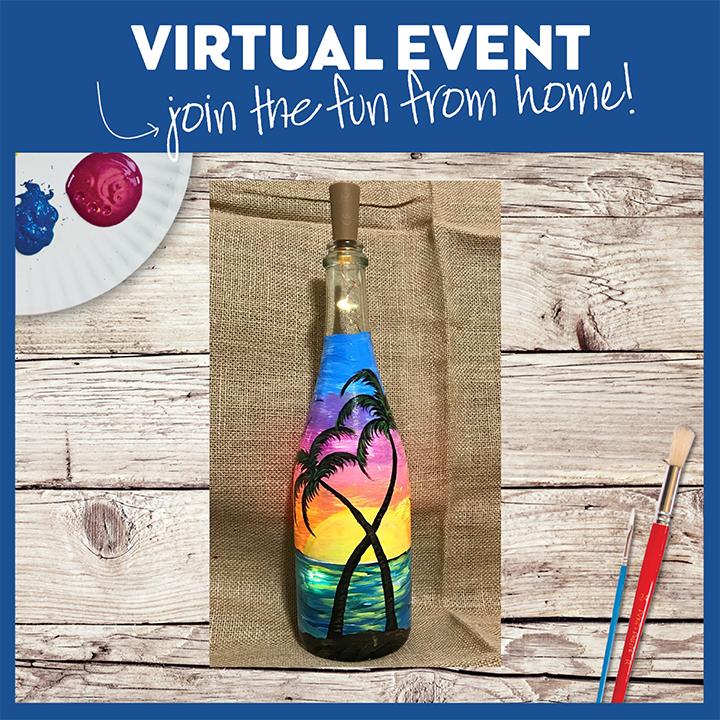 WINE BOTTLE with Fairy Lights